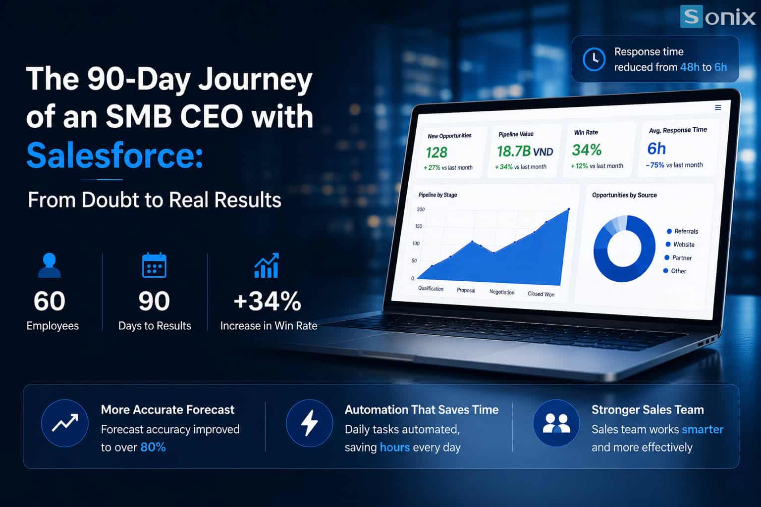 The real journey of an SMB CEO — from skepticism to measurable results 90 days after Salesforce go-live