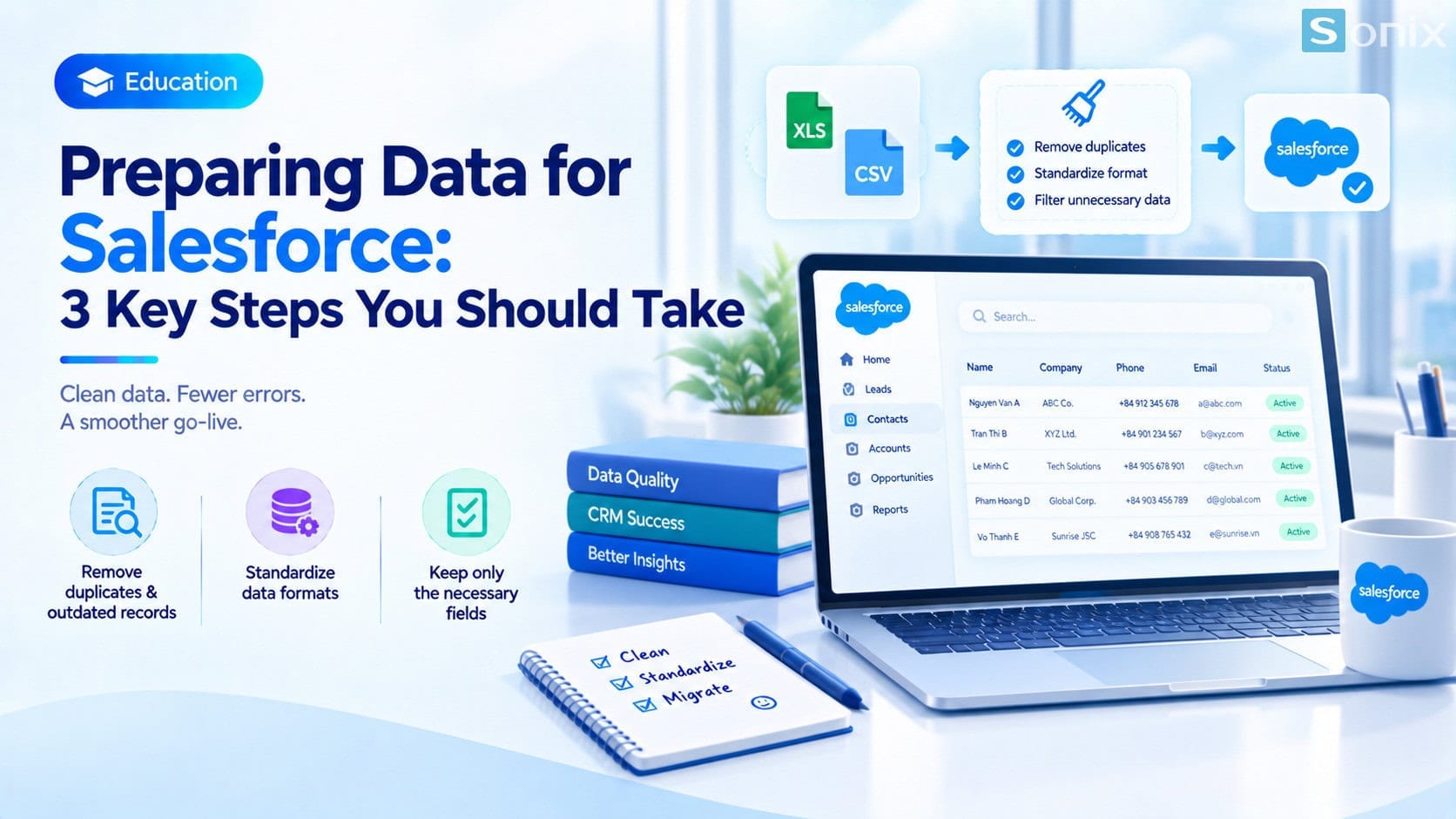 Preparing your data before migrating to Salesforce: what to do beforehand