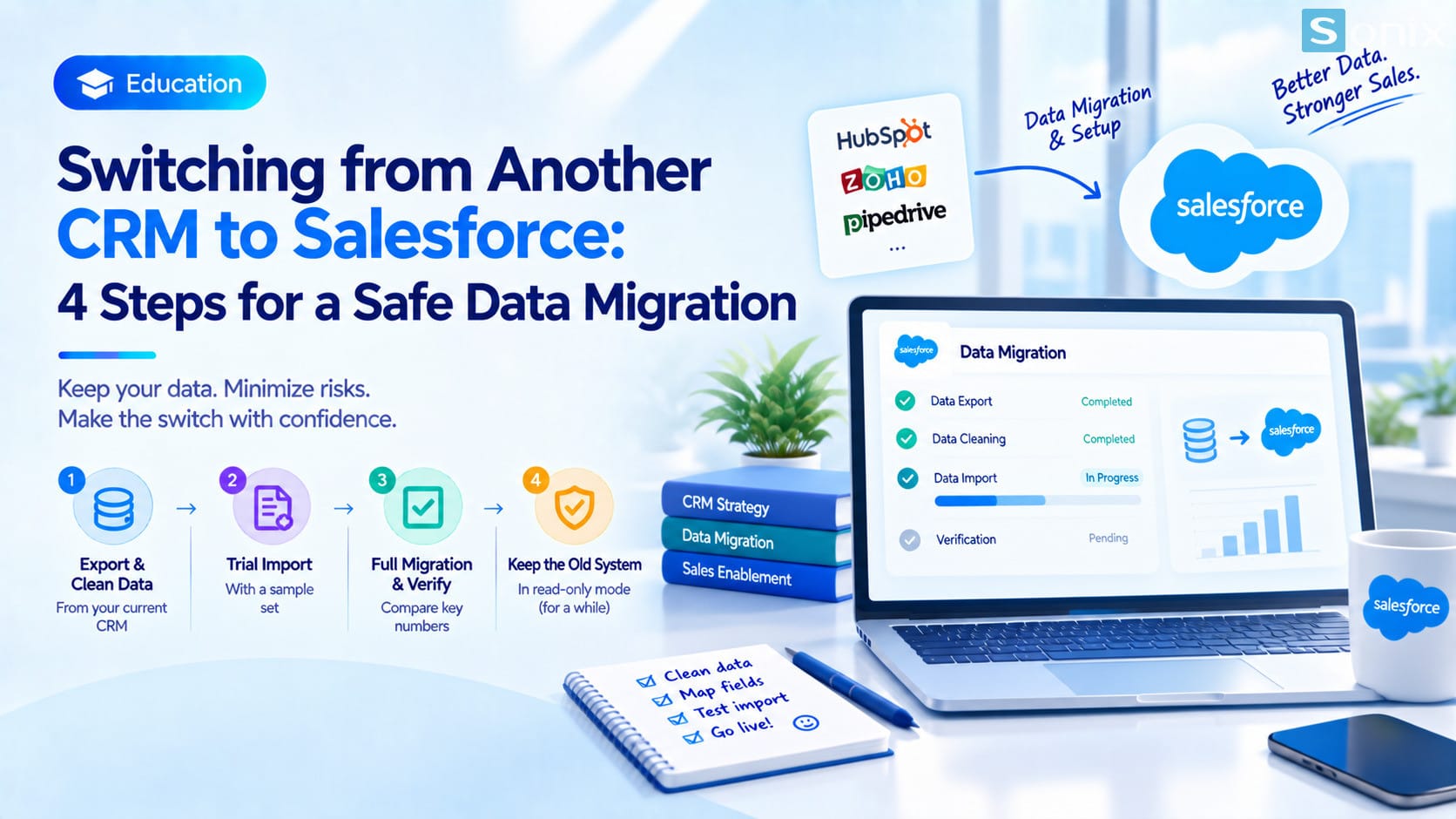 Switching from another CRM to Salesforce: a safe data migration process