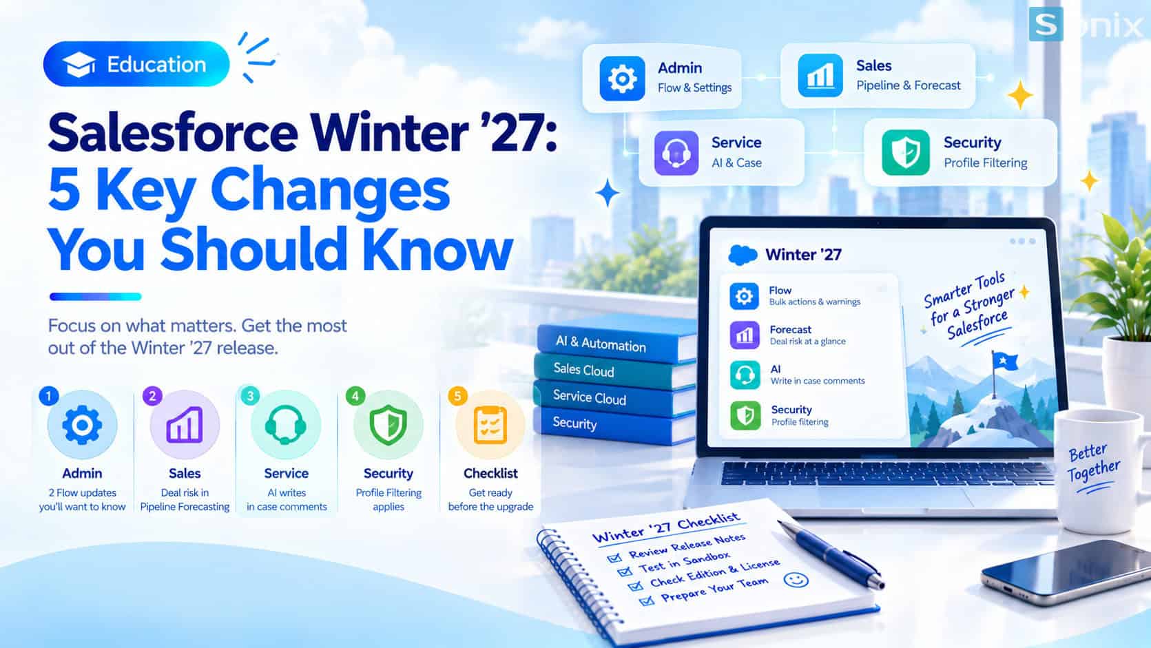 Salesforce Winter 27: 5 changes worth knowing for Admin, Sales, Service and security.